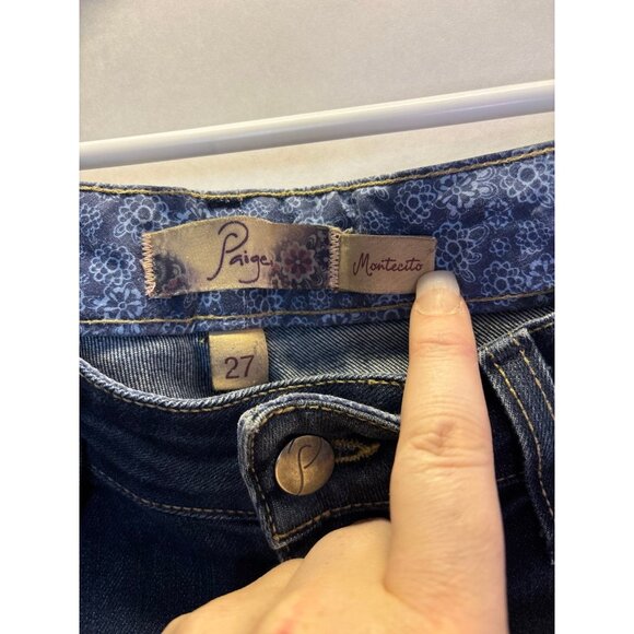 Paige Denim Montecito Flare‎ / bellbottom Jeans (size 27) vintage Y2K 2000s - Picture 8 of 12